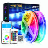 DAYBETTER LED Strip Lights 200ft (2 Rolls) – Smokeless Decor Alternative to Candles with App Scheduling