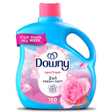 Downy Soft 2 in 1 Fabric Softener Liquid, April Fresh Scent, Aromatherapy Wind-Down Softener for Bath Towels Sheets and Sleepwear