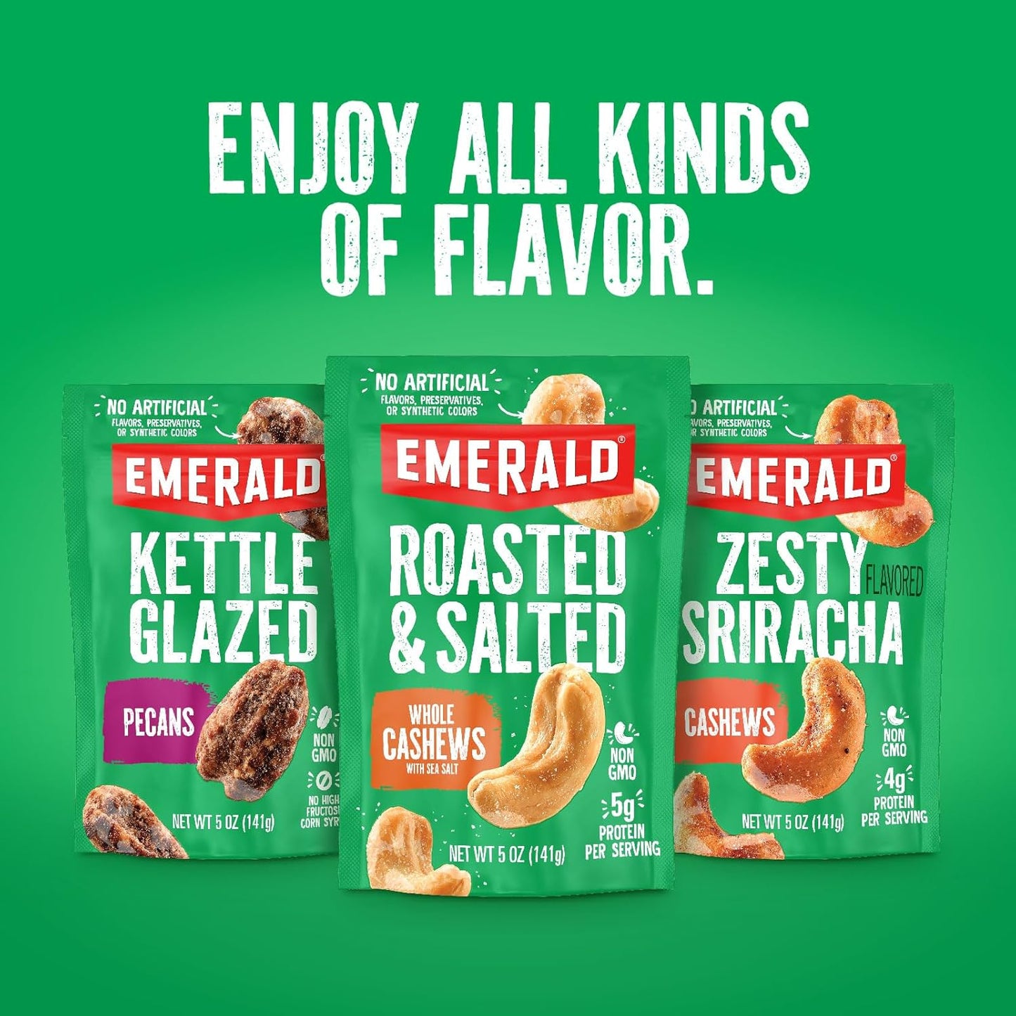Emerald Nuts Salty Sweet Mixed Nuts – Lunchbox Snack for School and After-School