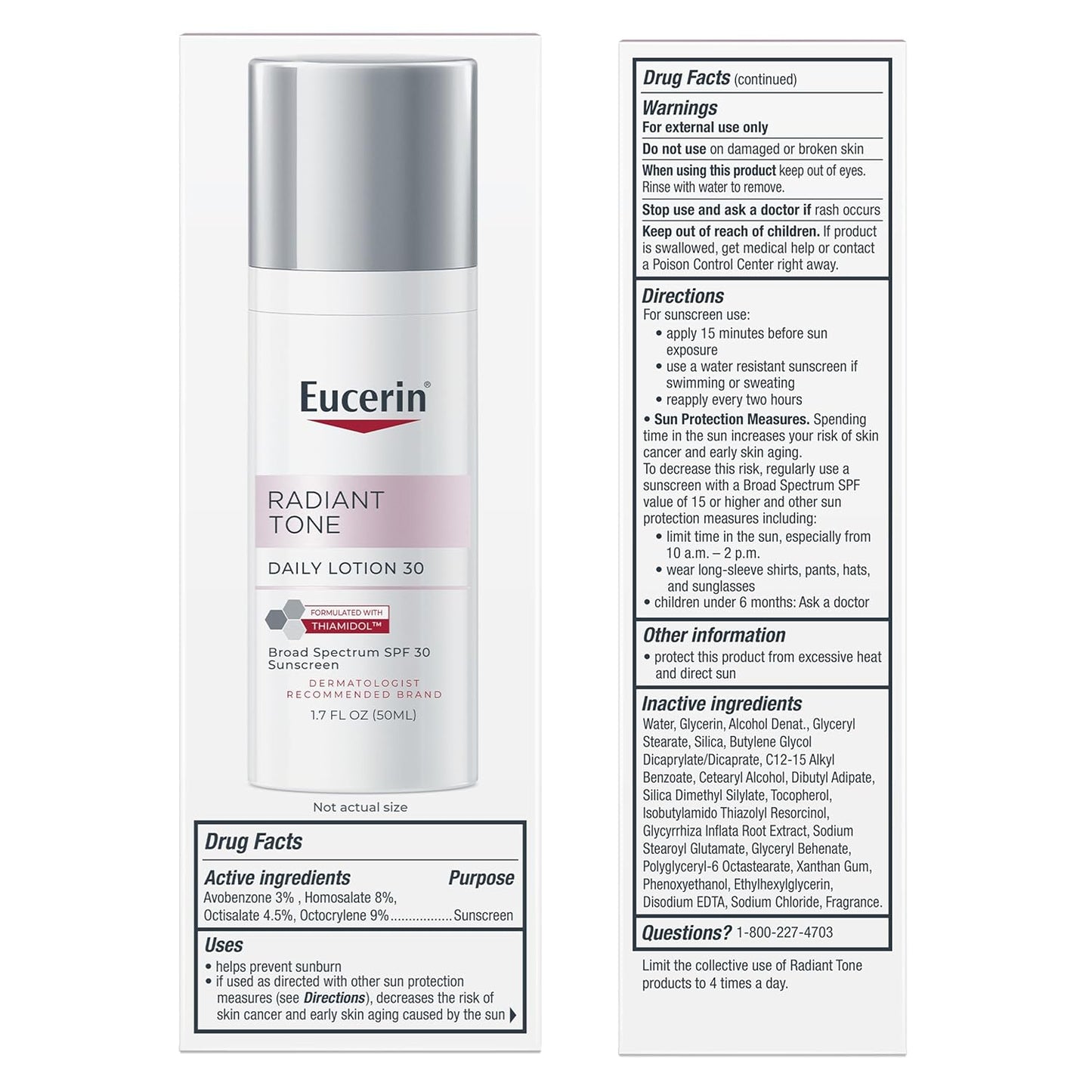 Eucerin Radiant Tone Luxury Dark Spot & Moisturizing Lotion with Broad Spectrum SPF 30 Protection