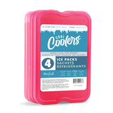 Cool Coolers by Fit & Fresh Reusable Ice Packs for Healthy Lunch Prep, Non-Toxic Slim Freezer Packs