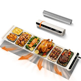 Warming Mat for Food – Versatile Kitchen Counter and Buffet Warmer in Off White, Dark Blue, or Dark Grey