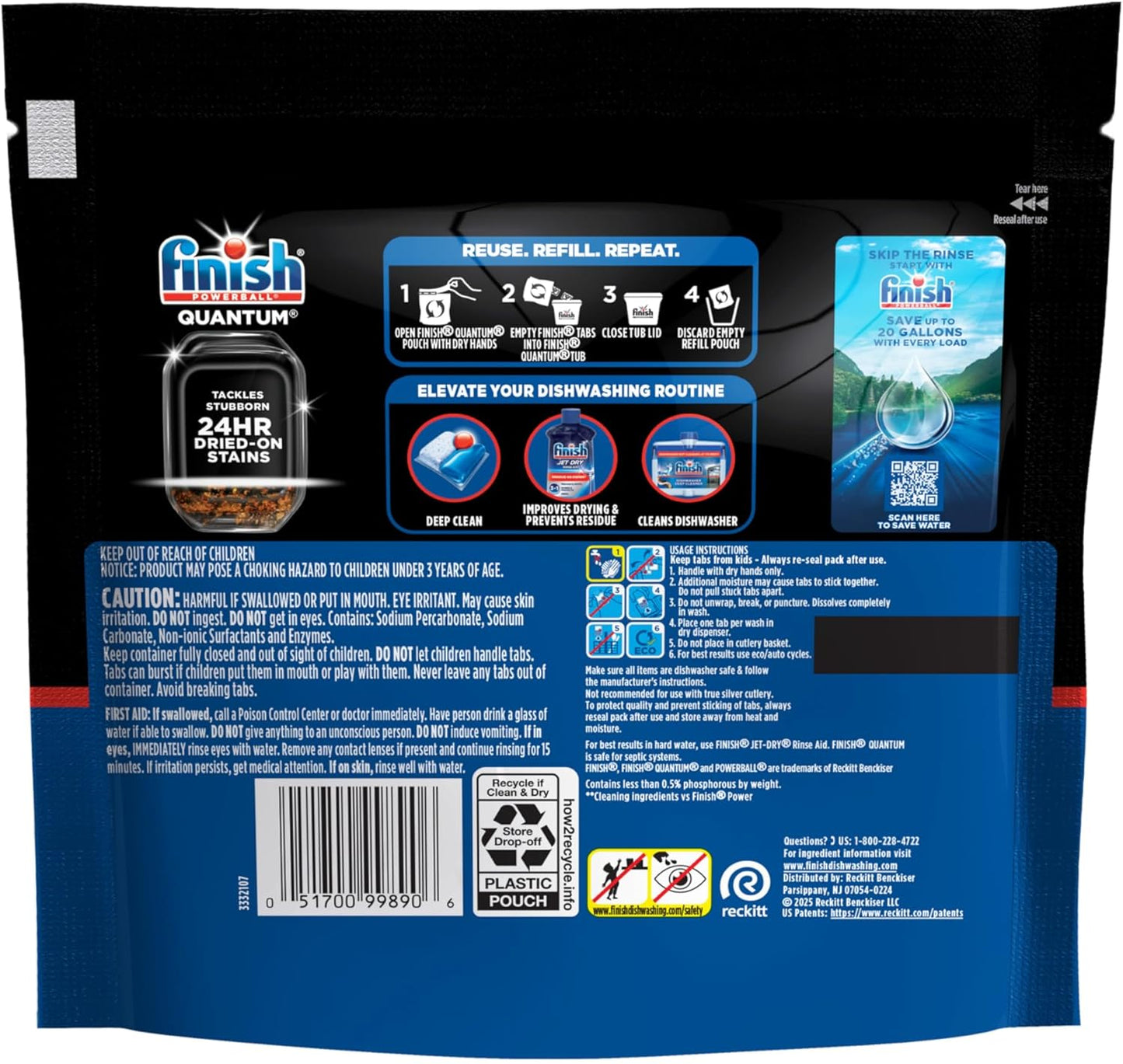 Finish Quantum Dish Soap for Intentional Minimalist Homes, No Measuring No Spills