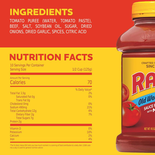 flavored with pre-cooked ground beef