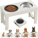 XIAZ Elevated Dog Bowls – Thoughtful Gift for Dog Parents, Adjustable Raised Feeding Station for Large and Medium Breed Pups
