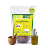 Foodherbs DIY Herbal Hair Oil Blend – Calming Bedroom Vanity Ritual for Hormonal Balance, Thicker Hair and Inner Wellbeing