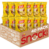 Lay's Potato Chips, Classic, 1 Ounce (Pack of 40) – Office Pantry Bulk Snack Stock for Break Room and Conference Room Meetings