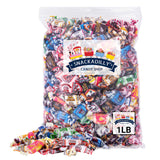 Snackadilly Bulk Fruit Chews Gift Box - Gluten Free Sweet Variety Pack for College Care Packages and Holiday Gift Baskets