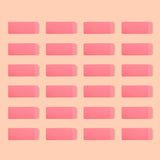 Amazon Basics Pink Erasers for Administrative Desk, Bulk Pack for Invoices and Document Revisions