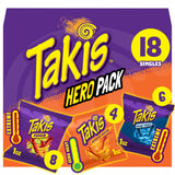 Takis Rolled Tortilla Chips Variety Pack – Tailgate and Backyard BBQ Snack Bowl, 18 Individually Wrapped 1 oz Bags