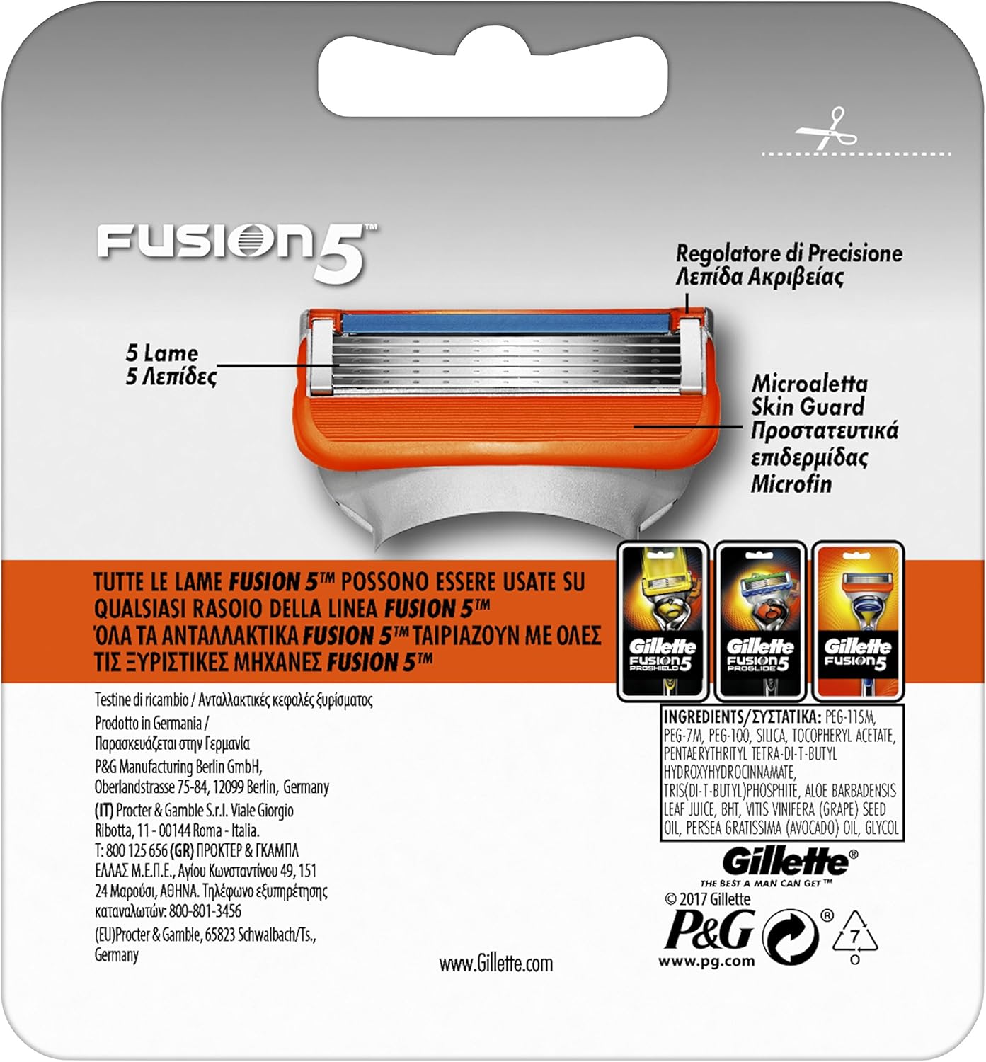 Gillette Fusion 5 Blades for Men – Premium Razor Refill Cartridges for an Elevated Home Shaving Experience