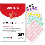 QUSTERE Clear Star Pimple Stickers – Effortless Invisible Spot Cover, Vegan Simple Skincare 200 Pack