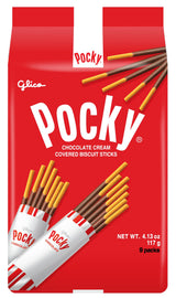 Glico Pocky Strawberry Cream Sticks – Uncluttered Snack Drawer Essential, Single-Ingredient Coating Glico