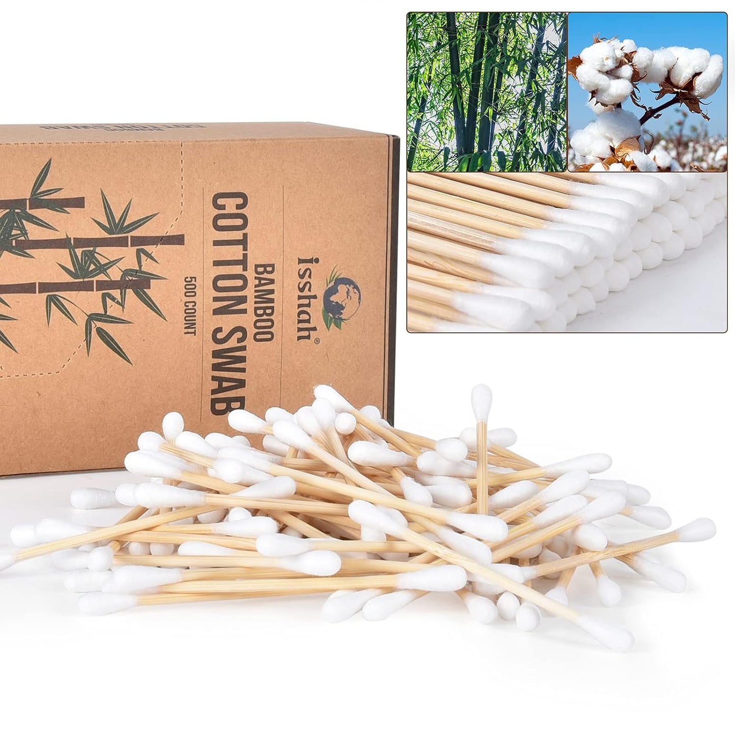 GreenSwab Co. Biodegradable Swabs – Refreshing Daily Wellness Touch-Up for Bathroom Counter and Pet Care Station
