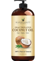 Handcraft Blends Fractionated Coconut Oil – Single Bottle Solution for Clean Spa Area, Carrier Oil and Lightweight Hair Tonic