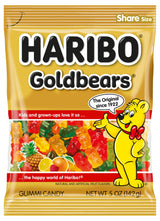 HARIBO Goldbears Fruity Gummy Candy 12-Pack – Fat-Free Guilt-Free Snack for Mindful Munching, Office Jars, and Self-Care Routines