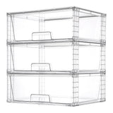 Vtopmart Clear Drawer Set — Restrained Home Office Organizer for Clean Desk and Document Storage