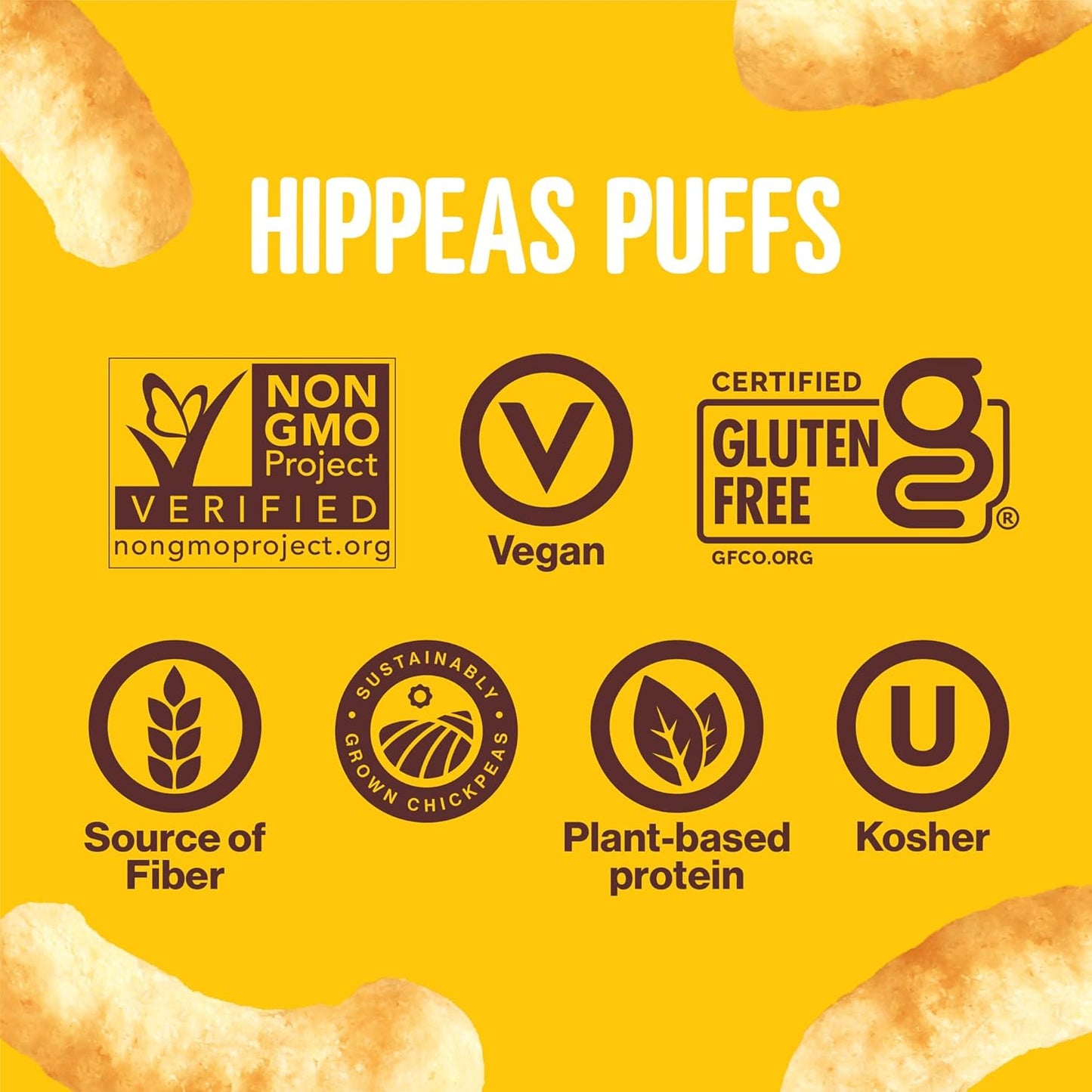 Hippeas Chickpea Puffs – Single-Serve Crunch for Hiking, Travel, and Picnics, Vegan White Cheddar