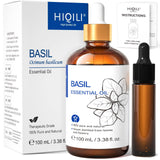 HIQILI Basil Essential Oil – Relaxing Housewarming Gift for Mom, Bridesmaid and Yoga Lovers, Beautiful Self-Care Present, 1.01 fl.oz