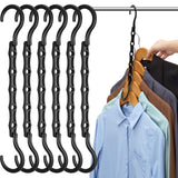 AMKUFO Multi-Garment Hangers – Heavy-Duty Closet Organizer for Shared Family Wardrobes