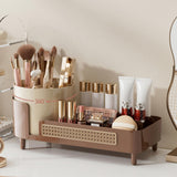 Booklov Rotating Makeup Organizer – Statement Vanity Tray in Onyx, Living Room and Bedroom Decor Centerpiece