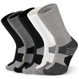 SIMIYA Heavy Cushion Merino Wool Socks Men 5 Pack, Refined Crew Length Socks for the Discerning Outdoor Enthusiast