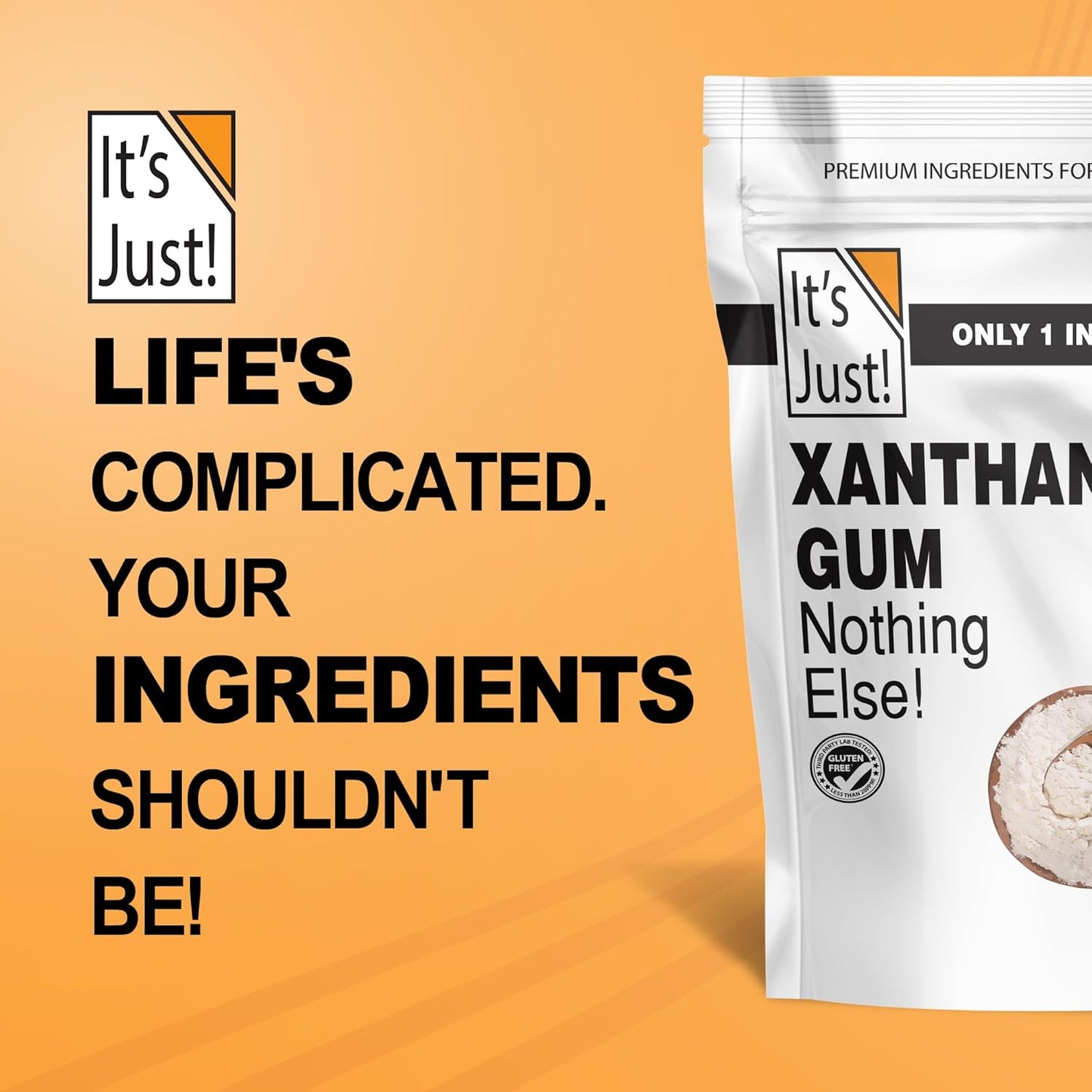 It's Just - Xanthan Gum for the Keto Friend, Thoughtful Gluten-Free Starter Gift Pouch
