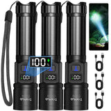 Rechargeable Flashlights 2 Pack USB C Fast Charging Holiday Gift for Men Dads Husbands Birthday Fathers Day Present