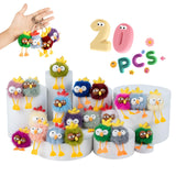 OMyFav Assorted Plush Backpack Keychains - Child-Safe Bulk Favors for Playroom Parties and Back-to-School Gifts