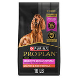 Purina Pro Plan Adult Sensitive Skin and Stomach – Trusted Vet-Grade Recipe Free From Common Fillers, Probiotic Support, Salmon & Rice 16 lb Bag