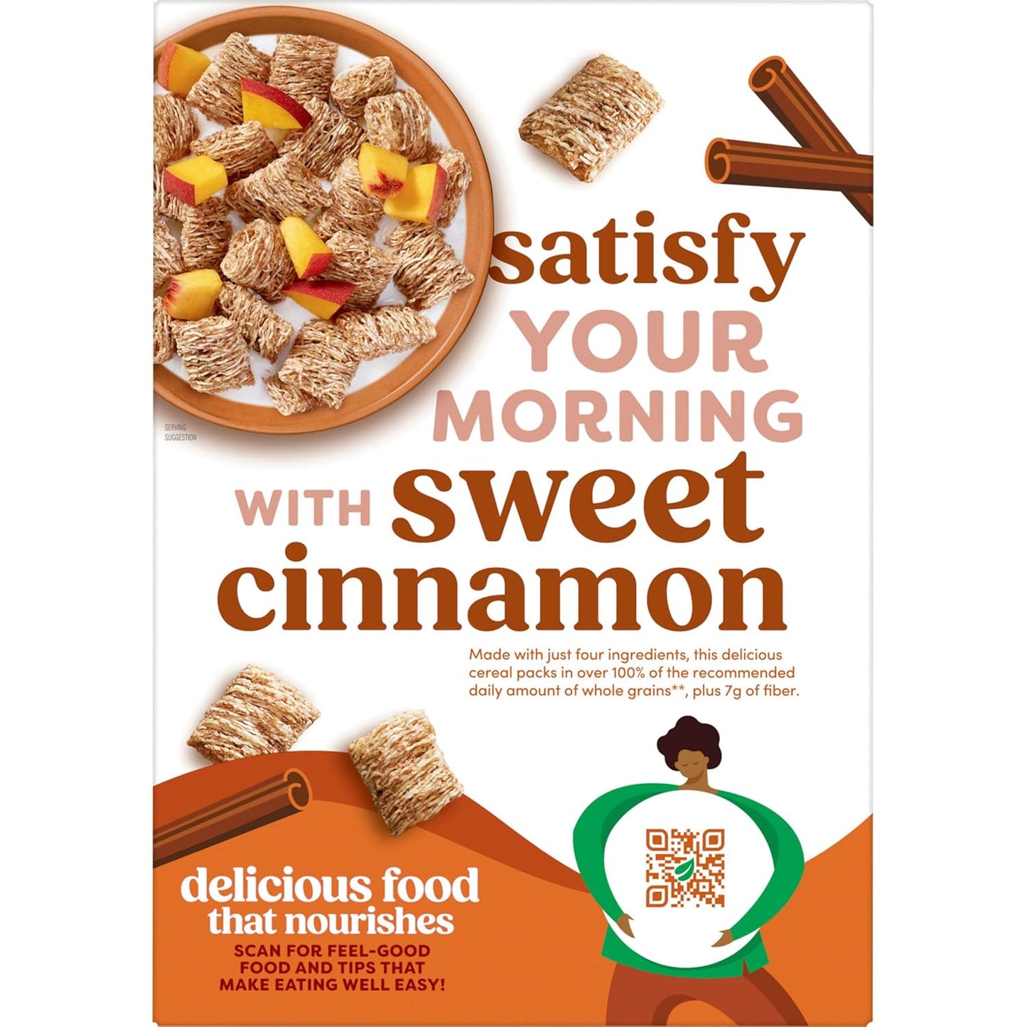 Kashi Organic Cinnamon Harvest Cereal – Four-Ingredient Clean Label Pantry Staple, 18oz Box