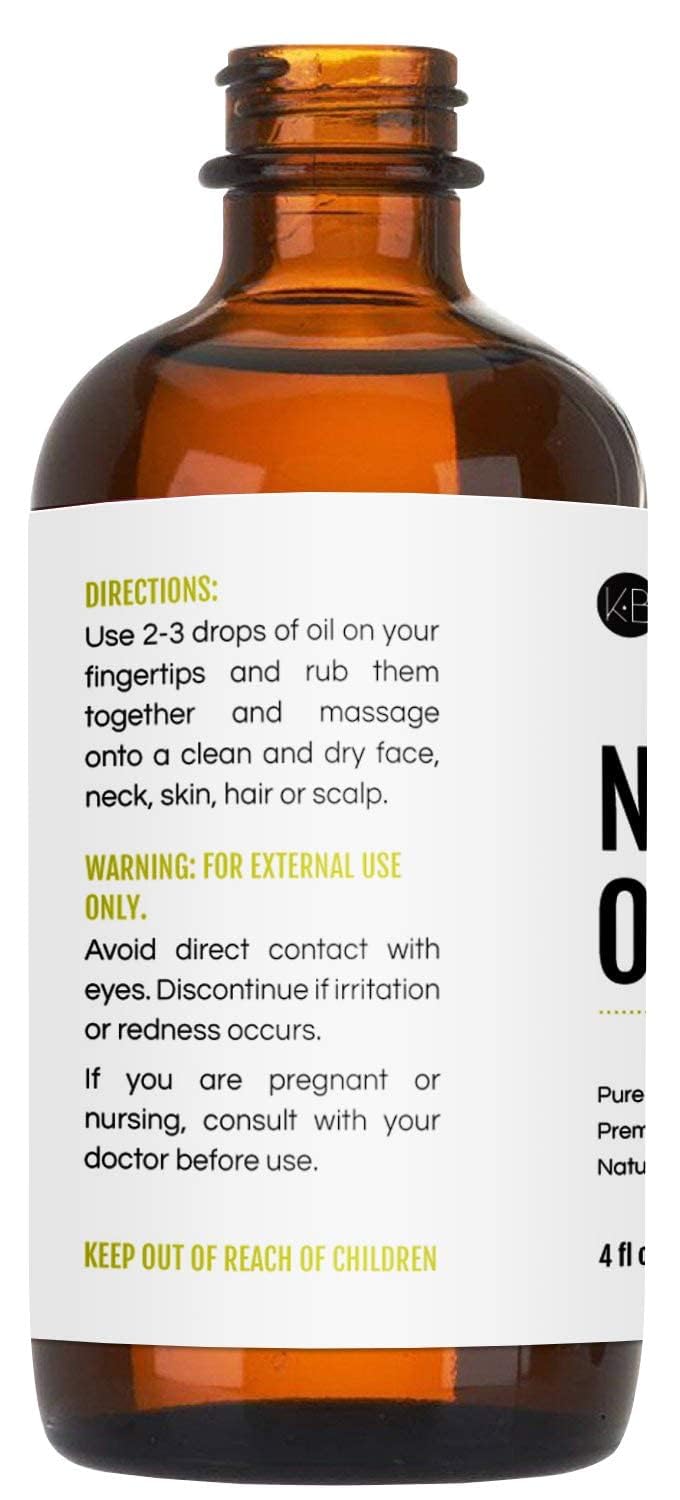 Kate Blanc Cosmetics Neem Oil for Skin, Hair & Face – Pure USDA Organic, Hexane-Free Formula Safe for Dogs, Cats, and Houseplants