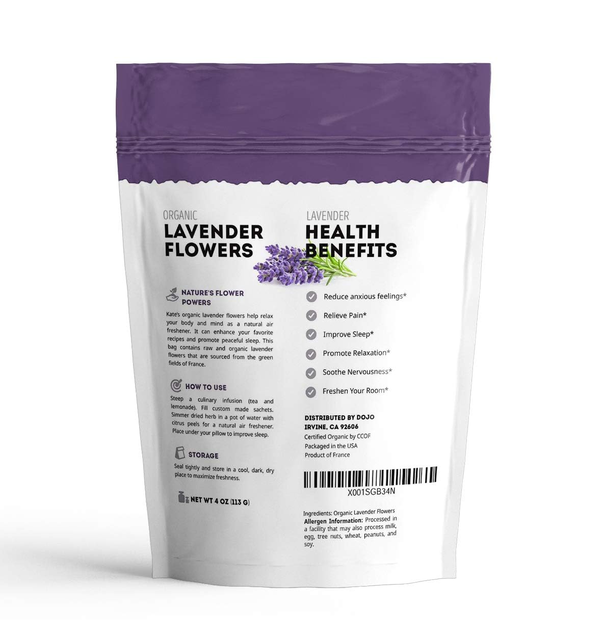 Kate Naturals Dried Lavender Buds – Thoughtful Birthday Gift for Women Who Love Tea, Baking, and DIY Crafts