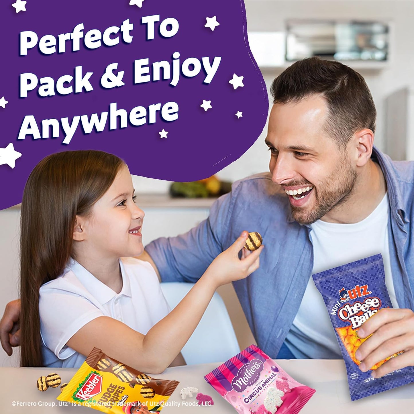 Keebler Sweet and Salty Snack Variety Pack – Care Package and Party Favor Assortment for Kids' Birthday Celebrations