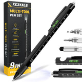 9-in-1 Multitool Pen – One Tool Replaces a Drawer Full of Gadgets, Clean Aluminum Finish