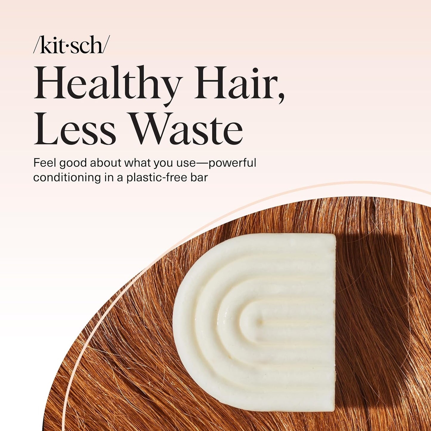 Kitsch Rice Water Conditioner Bar – Travel-Sized Solid Conditioner for the Carry-On and Weekender Bag