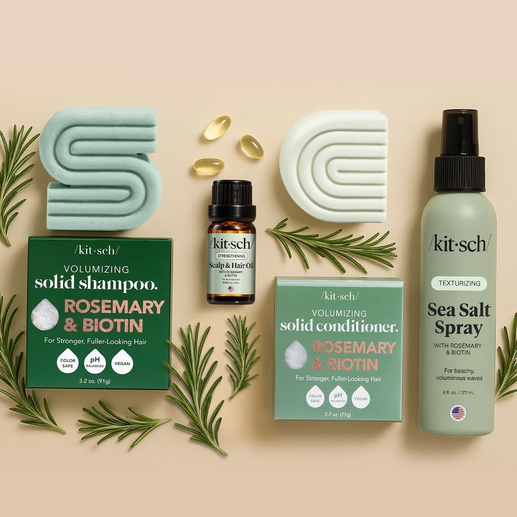 Kitsch Sea Salt Hair Spray – Beach Trip Essential, Humidity-Resistant Wave Mist for Poolside Lounging
