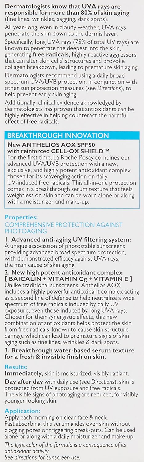 La Roche-Posay Anthelios AOX – Prestige Science-Backed Facial Serum with Vitamin C & E