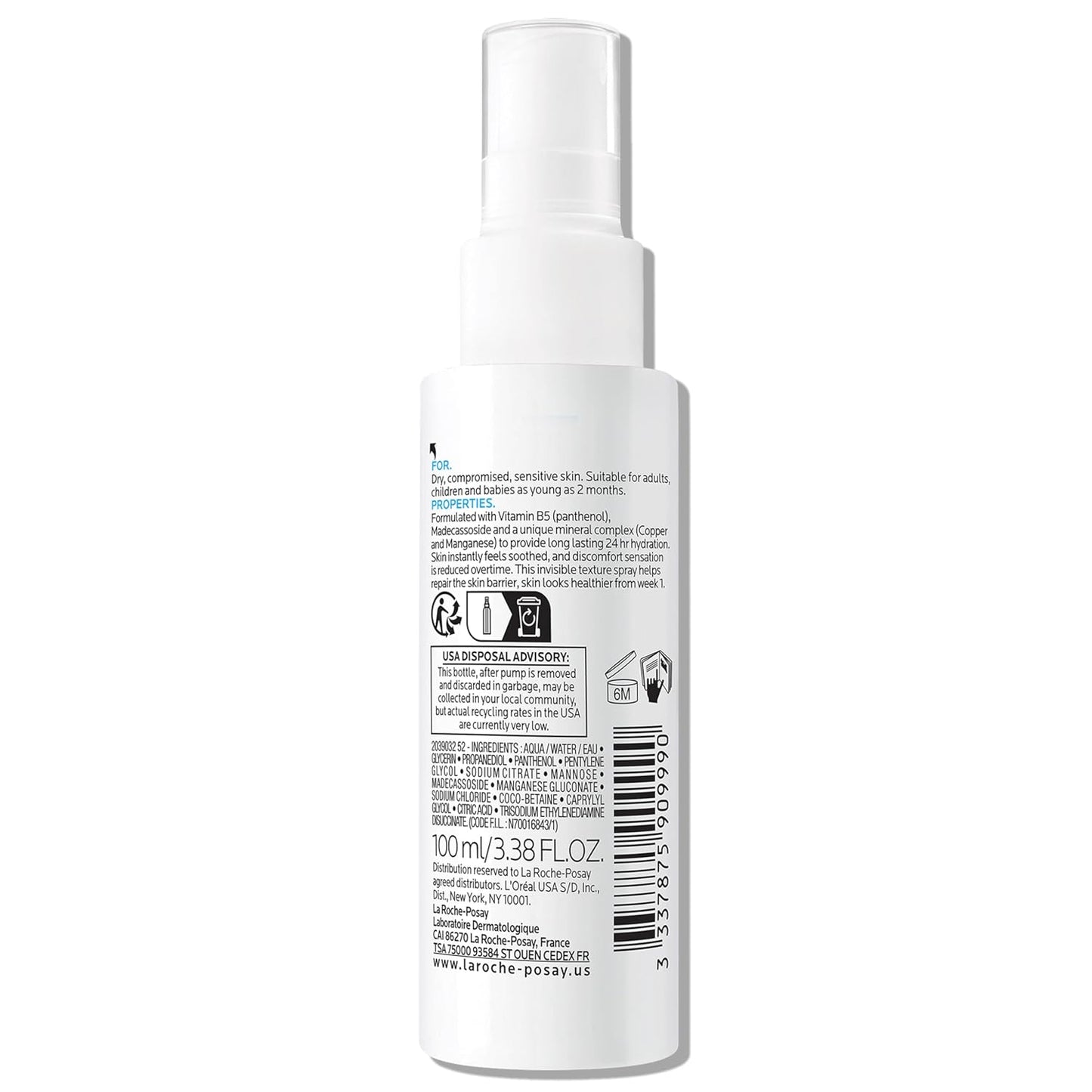 La Roche-Posay Cicaplast B5 Elevated Recovery Spray – Clinically-Formulated Luxury Barrier Repair Mist
