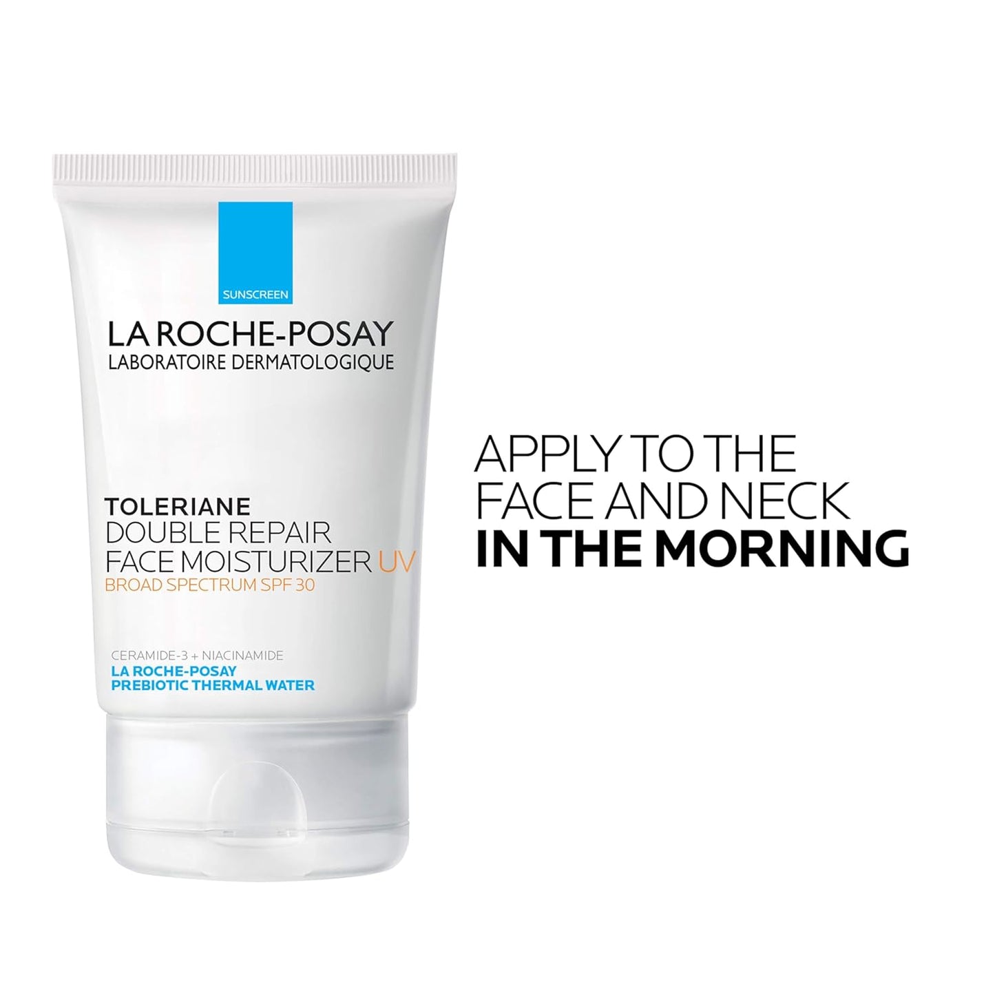 La Roche-Posay Toleriane Double Repair UV SPF 30 – Clean Formula Moisturizer, Two Products in One