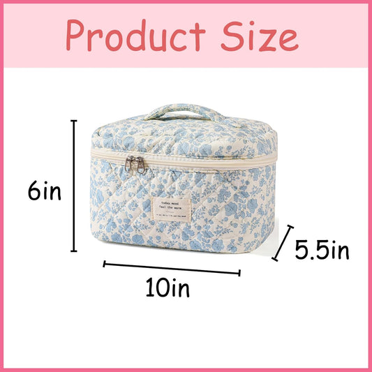 large-capacity main compartment suitable for full-size cosmetics
