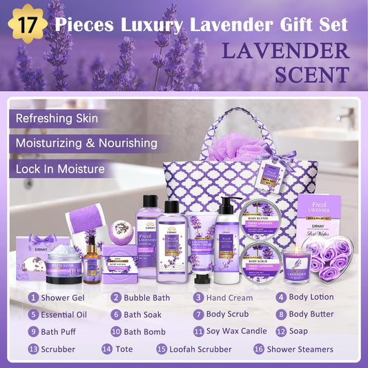 lavender-scented formula across all products for consistent aromatherapy