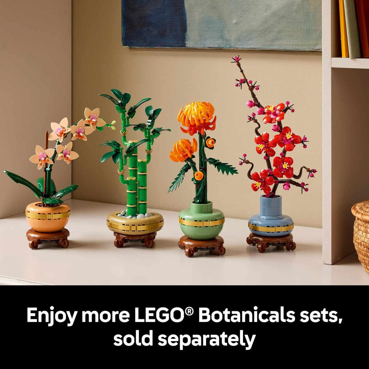 LEGO Botanicals Mini Orchid 10343 - Less-Is-More Styling Piece, Compact Faux Orchid for Sparse Modern Interiors