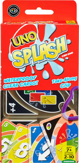 Mattel Games UNO Splash Card Game – Splash-Resistant Travel Deck for RV Getaways, Picnics & Lake Days, 2-10 Players