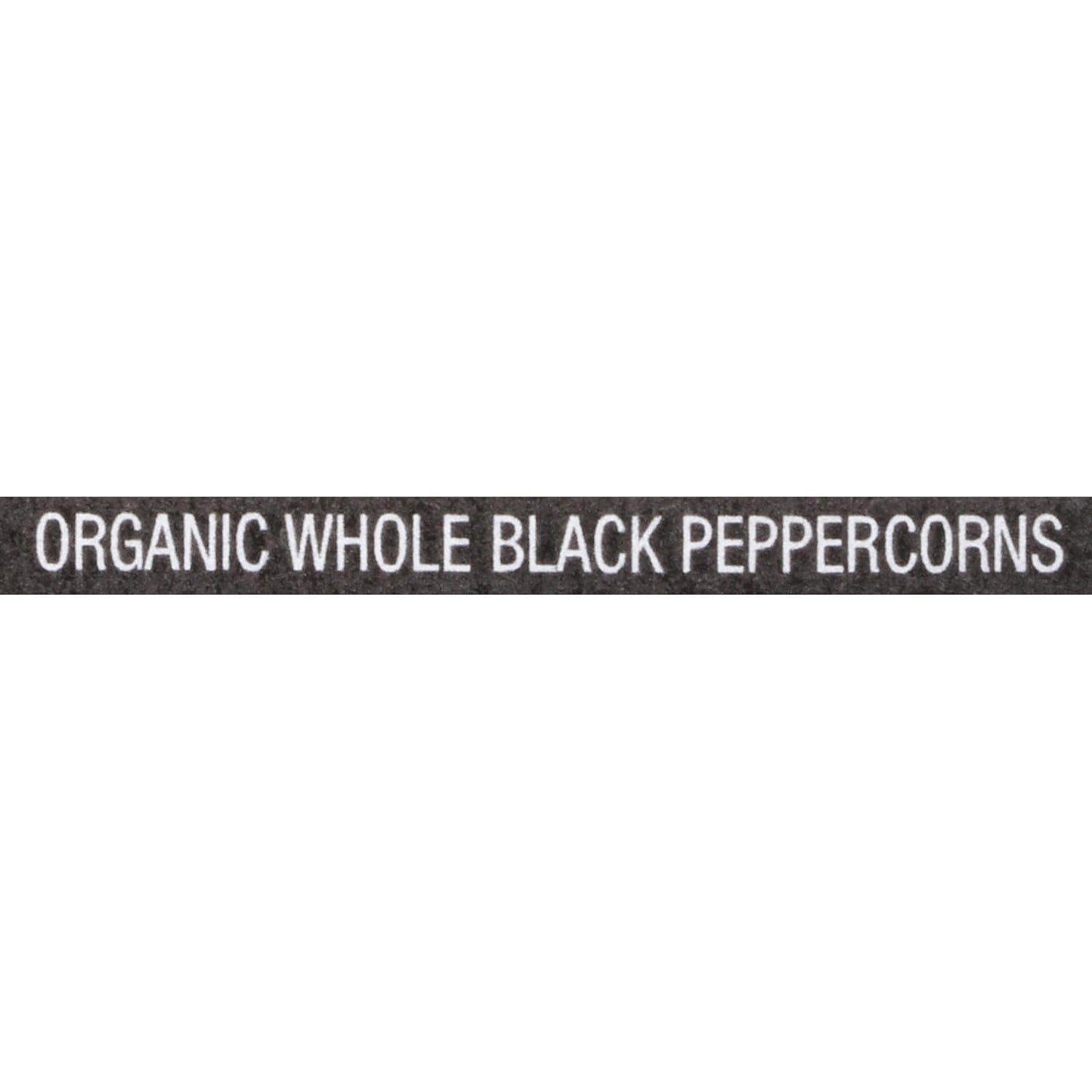 McCormick Organic Whole Black Peppercorns 13.75 oz – Clean-Ingredient Pantry Staple for Mindful Home Cooking