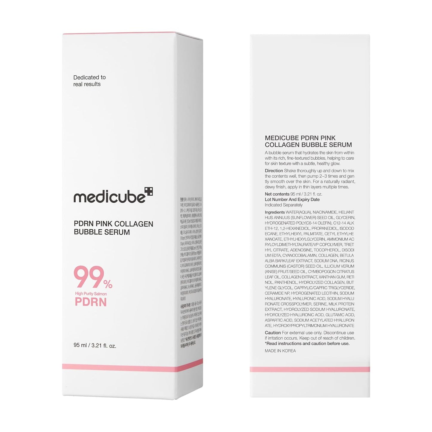 medicube PDRN Pink Collagen Bubble Serum – Thoughtful Birthday Gift for Her, Glow-Boosting K-Beauty Skincare Surprise