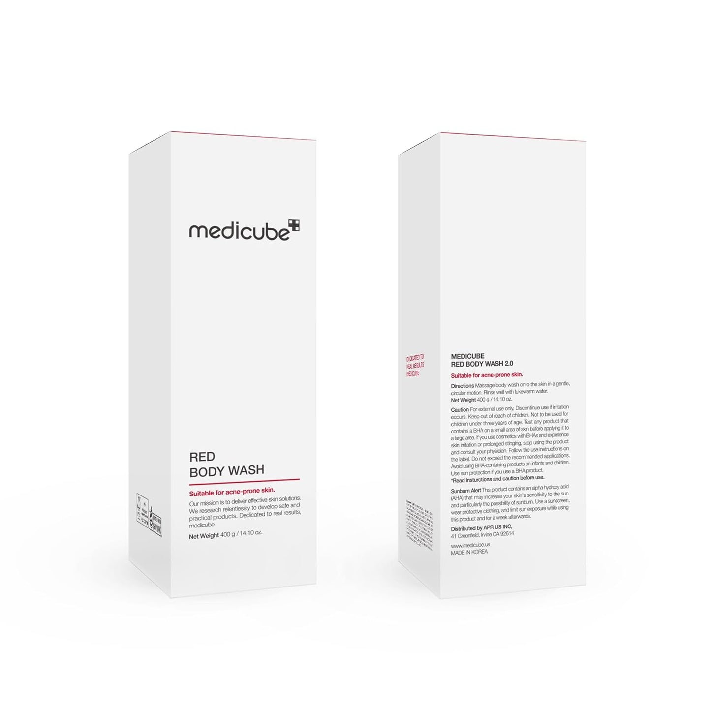medicube Red Body Wash – Hypoallergenic Cleanser for Sensitive Skin and Family Friendly Shower Care