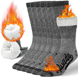 Alvada Thermal Wool Socks – Father's Day Gift for Dads Who Hike, Work and Commute in Winter