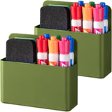 BEYGORM Magnetic Pen Holder 2 Pack, Back-to-School Teacher Appreciation Gift and Classroom Supply Set