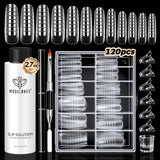 Modelones Poly Gel Slip Solution & Brush Kit – Thoughtful Birthday Gift for Women Who Love DIY Nail Art